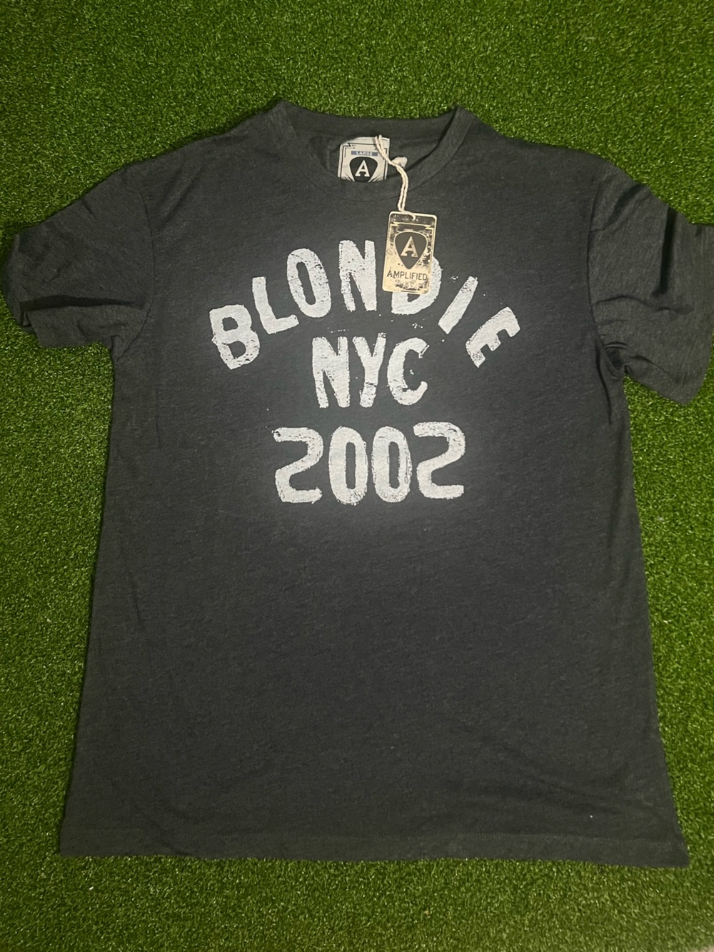 Amplified Blondie NYC 2002 US Tour Graphic Tee - Premium Rocker Shirt - Large 🎸✨